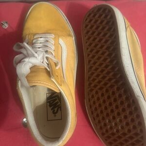 Vans yellow shoes